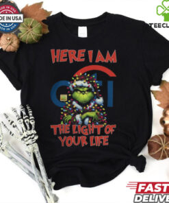 Santa Grinch Here I Am Citi Bank The Light Of Your Life Christmas Light Shirt