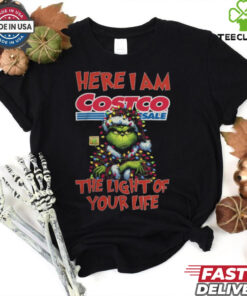 Santa Grinch Here I Am Costco Wholesale The Light Of Your Life Christmas Light Shirt