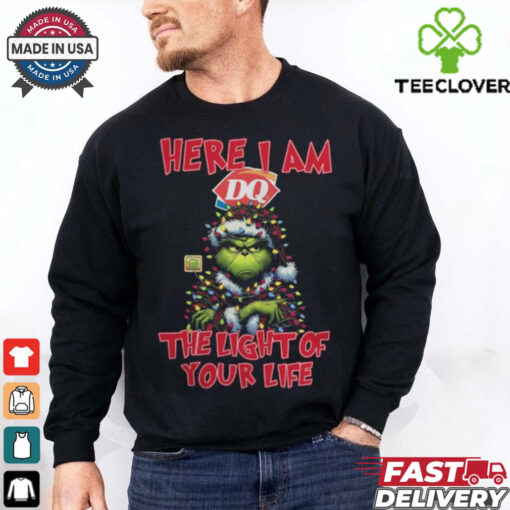 Santa Grinch Here I Am Dairy Queen The Light Of Your Life Christmas Light Shirt