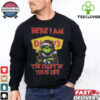 Santa Grinch Here I Am Red Robin The Light Of Your Life Christmas Light Shirt