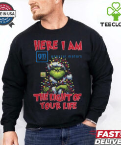 Santa Grinch Here I Am General Motors The Light Of Your Life Christmas Light Shirt