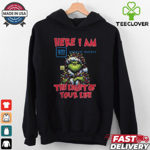 Santa Grinch Here I Am General Motors The Light Of Your Life Christmas Light Shirt