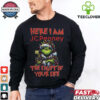 Santa Grinch Here I Am Panera Bread The Light Of Your Life Christmas Light Shirt