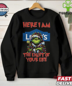 Santa Grinch Here I Am Lowe’s The Light Of Your Life Christmas Light Shirt