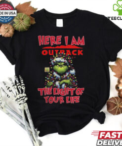 Santa Grinch Here I Am Outback Steakhouse The Light Of Your Life Christmas Light Shirt