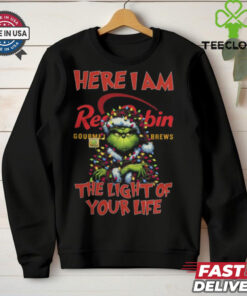 Santa Grinch Here I Am Red Robin The Light Of Your Life Christmas Light Shirt