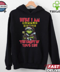 Santa Grinch Here I Am Waffle House The Light Of Your Life Christmas Light Shirt