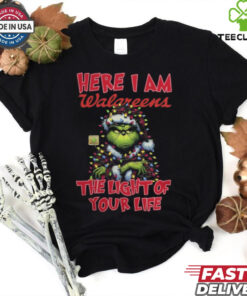 Santa Grinch Here I Am Walgreens The Light Of Your Life Christmas Light Shirt