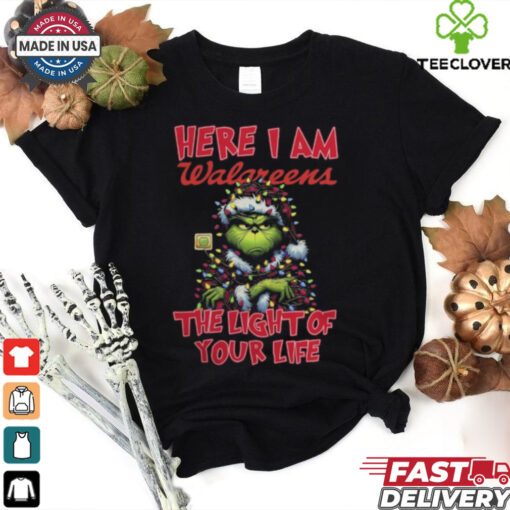 Santa Grinch Here I Am Walgreens The Light Of Your Life Christmas Light Shirt
