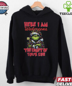Santa Grinch Here I Am Walgreens The Light Of Your Life Christmas Light Shirt