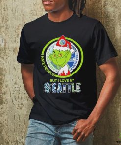 Santa Grinch I Hate people but i love my Seattle Sport Team Merry Christmas 2023 Shirt