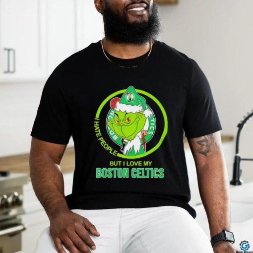 Santa Grinch I hate people but I love my Boston Celtics hoodie, sweater, longsleeve, shirt v-neck, t-shirt