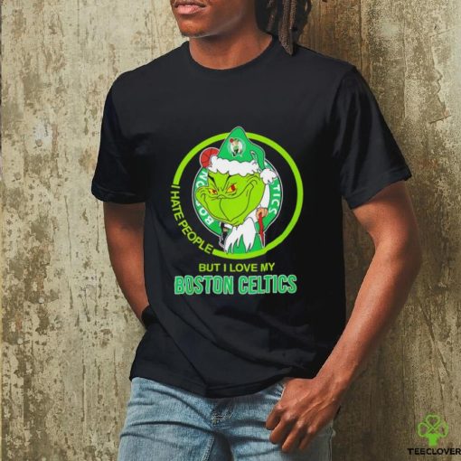 Santa Grinch I hate people but I love my Boston Celtics hoodie, sweater, longsleeve, shirt v-neck, t-shirt