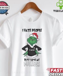 Santa Grinch I hate people but I love my Fulham 2024 shirt