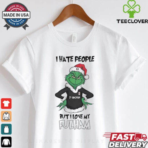 Santa Grinch I hate people but I love my Fulham 2024 shirt