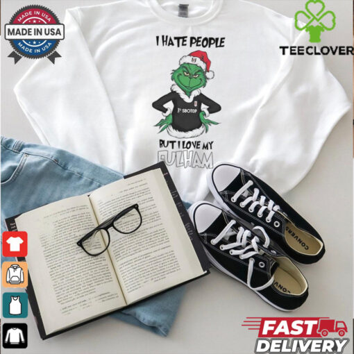 Santa Grinch I hate people but I love my Fulham 2024 shirt