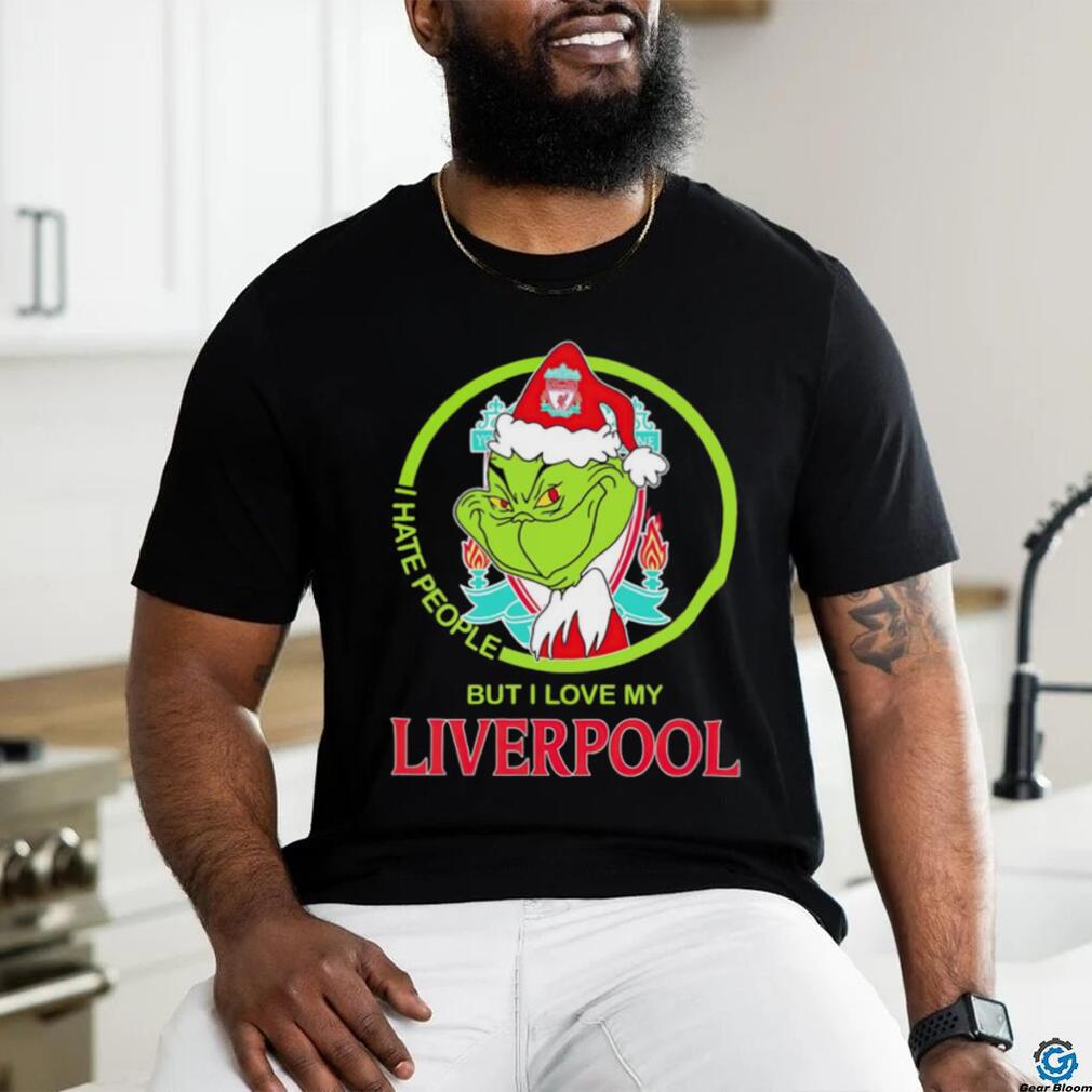 Santa Grinch I hate people but I love my Liverpool FC shirt Santa Grinch I hate people but I love my Liverpool FC shirt