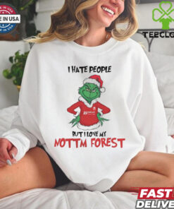 Santa Grinch I hate people but I love my Nottm Forest 2024 shirt