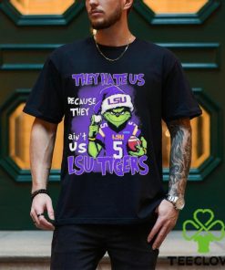 Santa Grinch LSU Tigers Christmas They Hate Us Because Ain’t Us Shirt