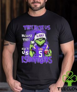 Santa Grinch LSU Tigers Christmas They Hate Us Because Ain’t Us Shirt