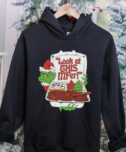 Santa Grinch Look At This Mfer Christmas Shirt