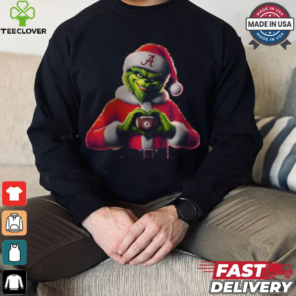 Santa Grinch Love Alabama Football Shirt Santa Grinch Love Alabama Football Shirt