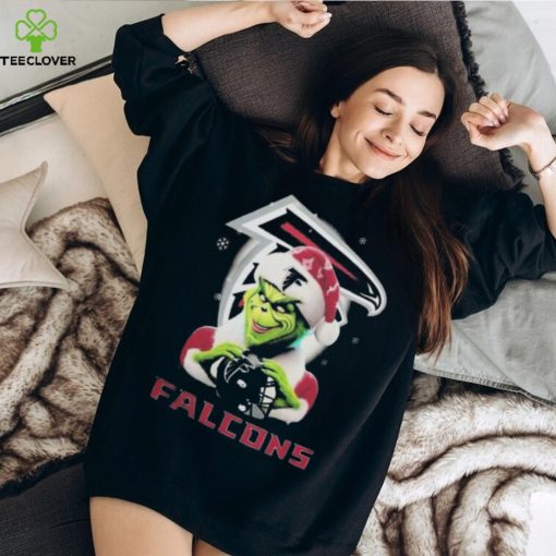 Santa Grinch Love Atlanta Falcons Christmas Shirt