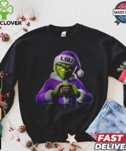 Santa Grinch Love Lsu Football Shirt