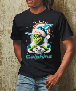 Santa Grinch Love Miami Dolphins Christmas Shirt