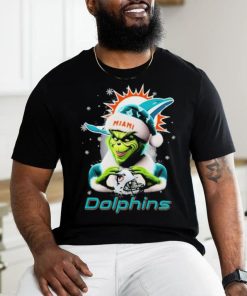 Santa Grinch Love Miami Dolphins Christmas Shirt