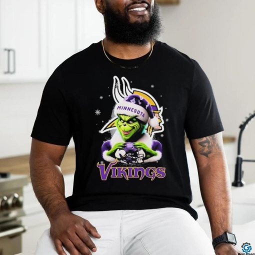 Santa Grinch Love Minnesota Vikings Christmas Shirt
