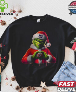 Santa Grinch Love Ole Miss Football Shirt