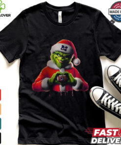 Santa Grinch Love Ole Miss Football Shirt