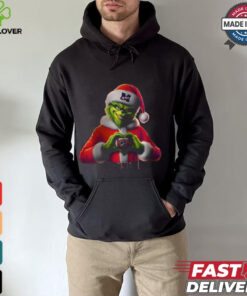 Santa Grinch Love Ole Miss Football Shirt