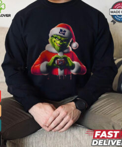 Santa Grinch Love Ole Miss Football Shirt