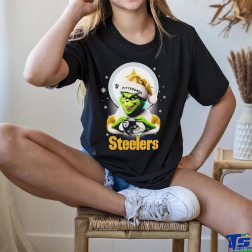 Santa Grinch Love Pittsburgh Steelers Christmas Shirt