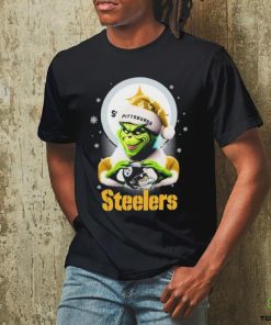 Santa Grinch Love Pittsburgh Steelers Christmas Shirt