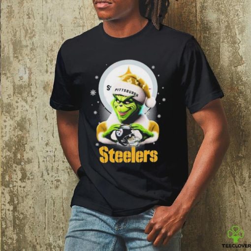 Santa Grinch Love Pittsburgh Steelers Christmas Shirt