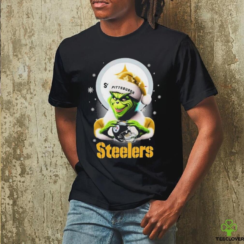 Santa Grinch Love Pittsburgh Steelers Christmas Shirt Santa Grinch Love Pittsburgh Steelers Christmas Shirt
