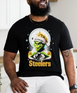 Santa Grinch Love Pittsburgh Steelers Christmas Shirt