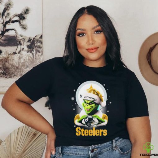 Santa Grinch Love Pittsburgh Steelers Christmas Shirt