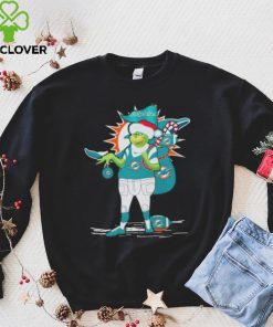 Santa Grinch Miami Dolphins Gift Christmas 2023 Shirt