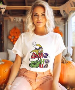 Santa Grinch Minnesota Vikings Hohoho Christmas T Shirt