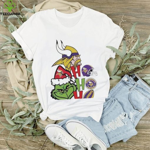 Santa Grinch Minnesota Vikings Hohoho Christmas T Shirt