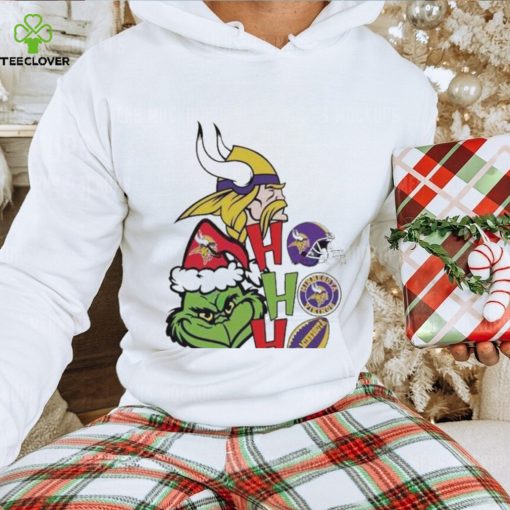 Santa Grinch Minnesota Vikings Hohoho Christmas T Shirt