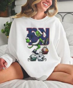 Santa Grinch New York Giants Stomp On NFL Teams Christmas 2024 T hoodie, sweater, longsleeve, shirt v-neck, t-shirt