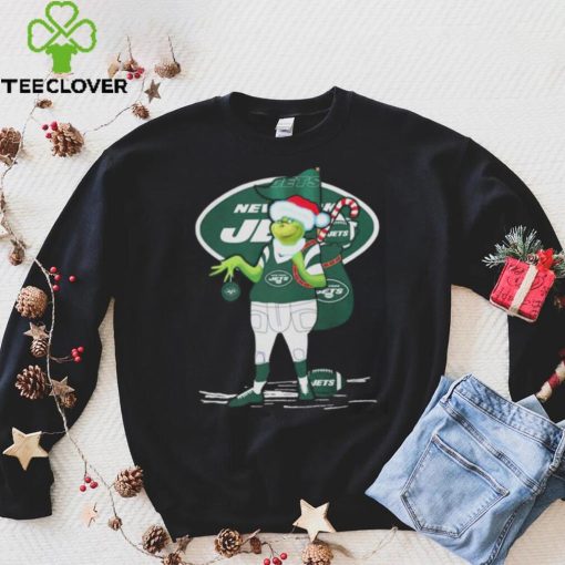 Santa Grinch New York Jets Gift Christmas 2023 Shirt