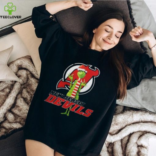 Santa Grinch Nhl New Jersey Devils Christmas Shirt