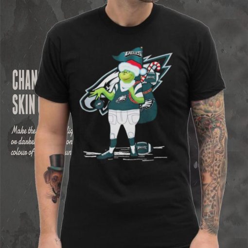 Santa Grinch Philadelphia Eagles Gift Christmas 2023 Shirt