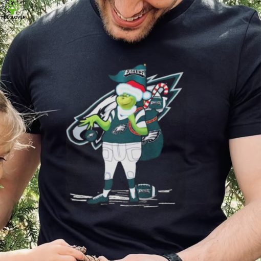 Santa Grinch Philadelphia Eagles Gift Christmas 2023 Shirt